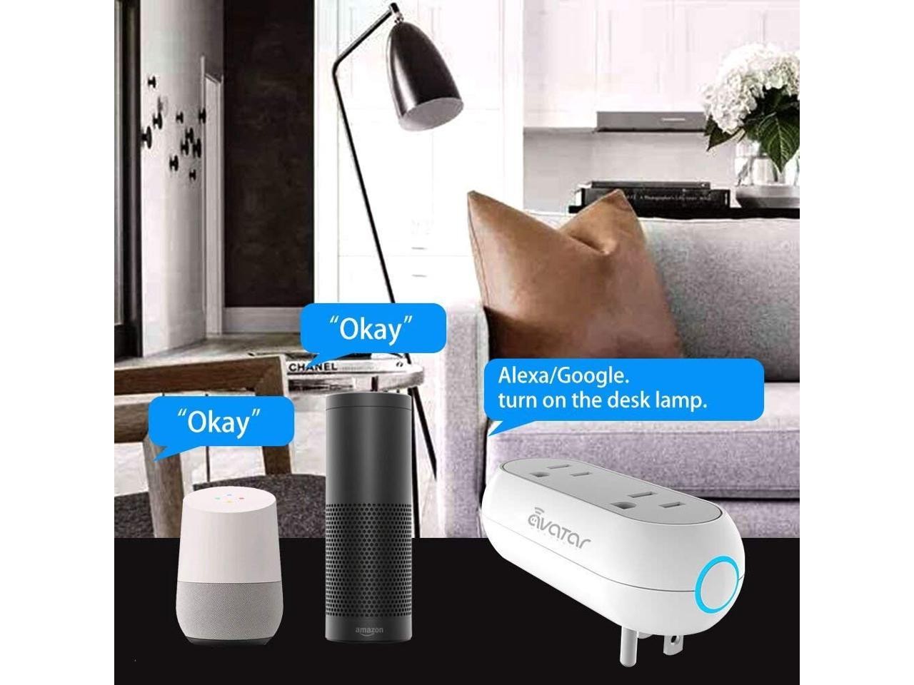 Smart Light Bulbs, Alexa Light Bulb, Smart Bulbs that Work with Alexa & Google Assistant, WiFi Light Bulbs A19 Daylight (5000K) No Hub Required, 800LM 60W Equivalent High CRI>90, 2 Pack