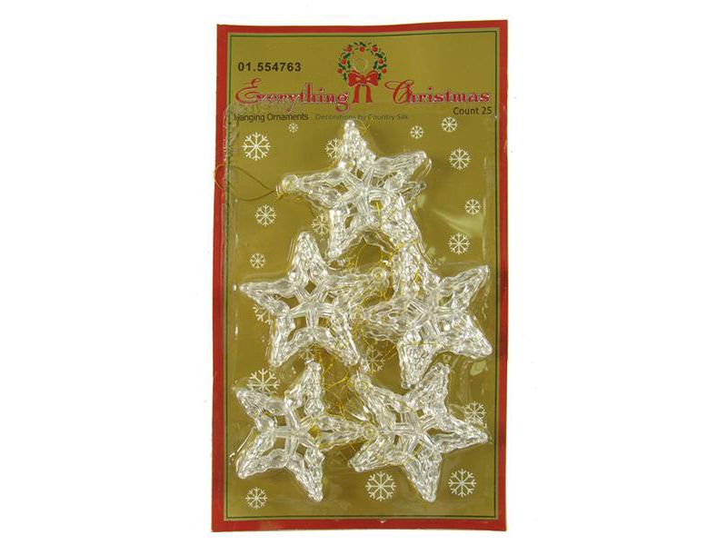 Northlight 1800ct Star Christmas Ornament Set 2" - Clear