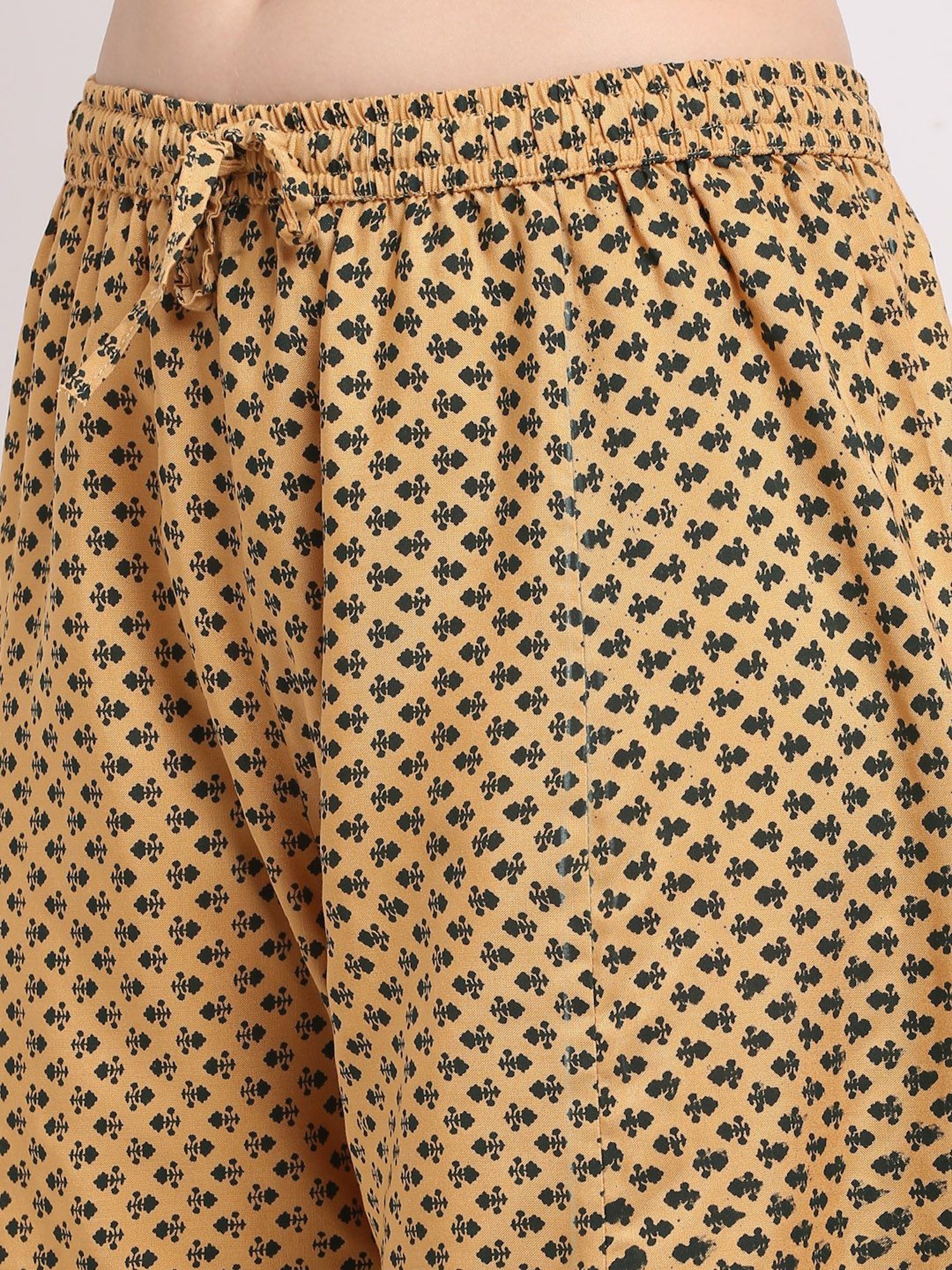 Gracit Beige Printed Palazzos