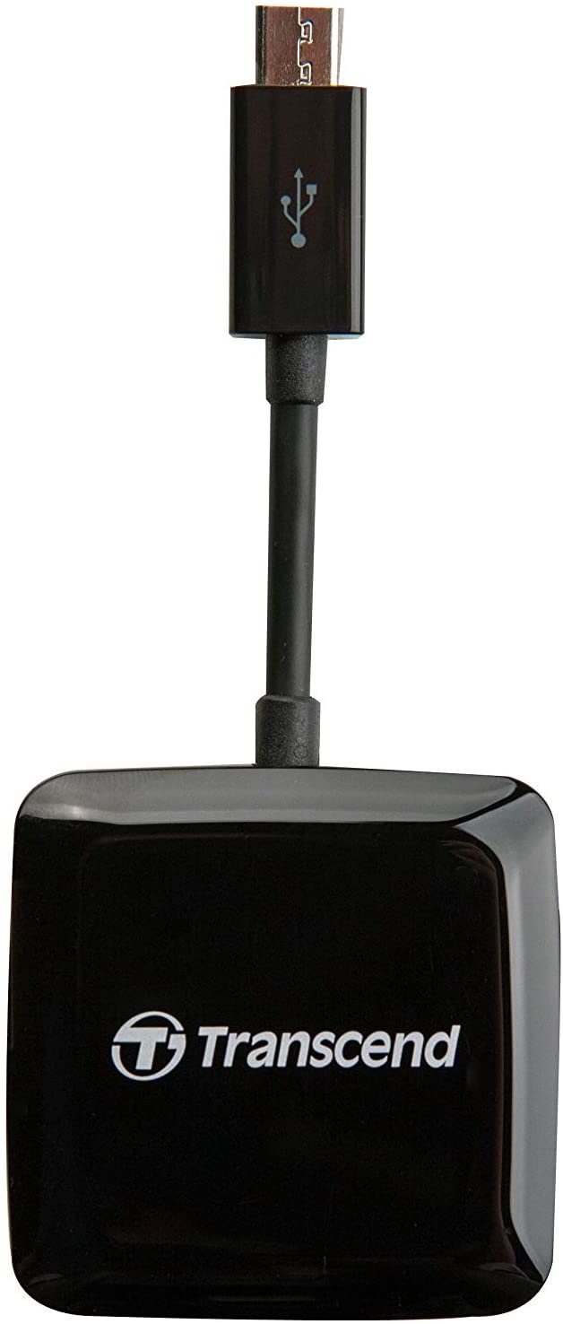 Transcend USB 2.0 OTG Card Reader, Black (TS-RDP9K)