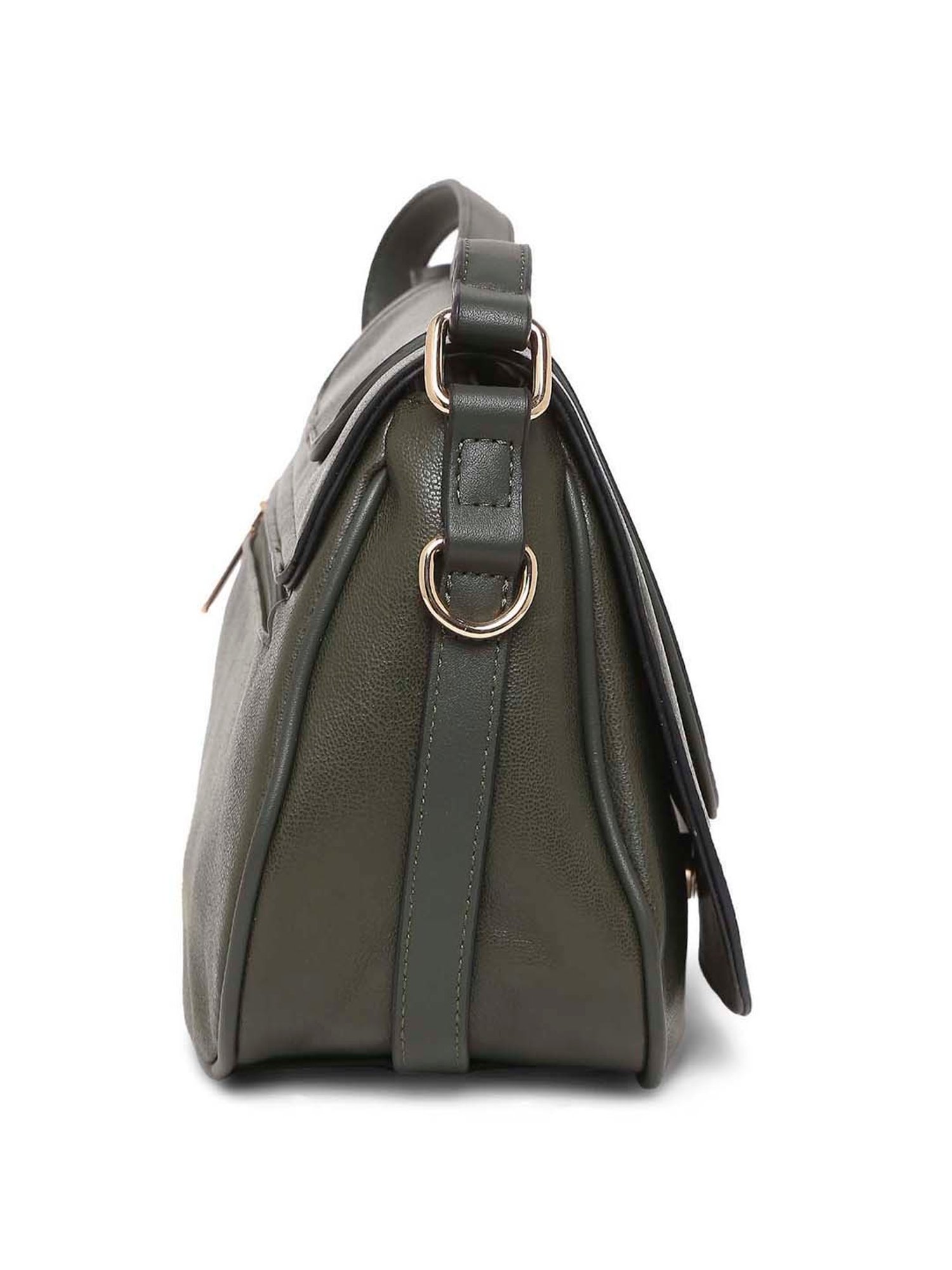 Marina Galanti Olive Solid Medium Sling Handbag