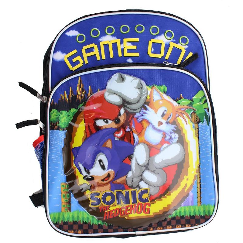 Accessory Innovations Company Sonic the Hedgehog Game On 16-Inch Backpack