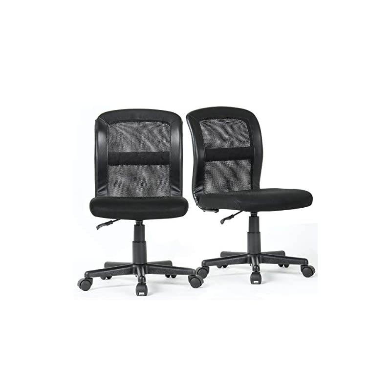 Ergonomic Home Office Chair Mesh Desk Chair Computer Chair with Lumbar Support Executive Cute Mid Back Swivel Rolling Task Chair for Women Girls, Orange