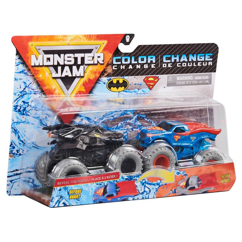 Monster Jam  Batman vs Superman 1:64 Scale - 2pk
