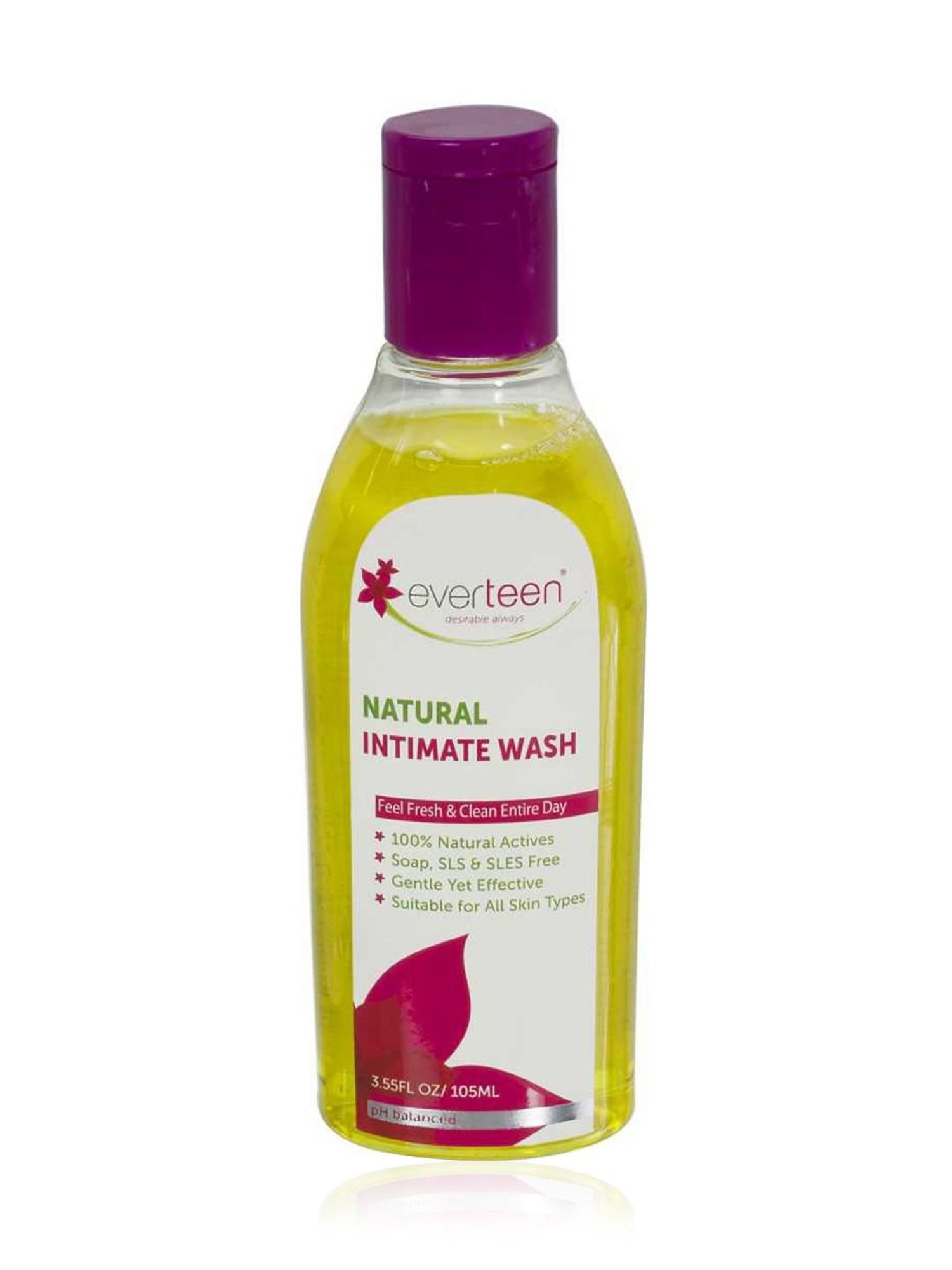 everteen Natural Intimate Wash for Feminine Hygiene in Women - 1 Pack - 105 ml