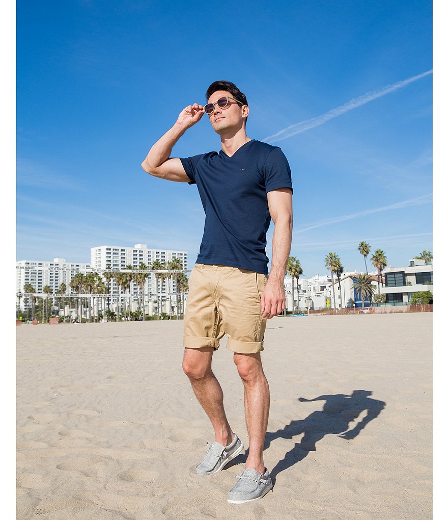 Hey Dude Men's Wally Linen Washable Chukka