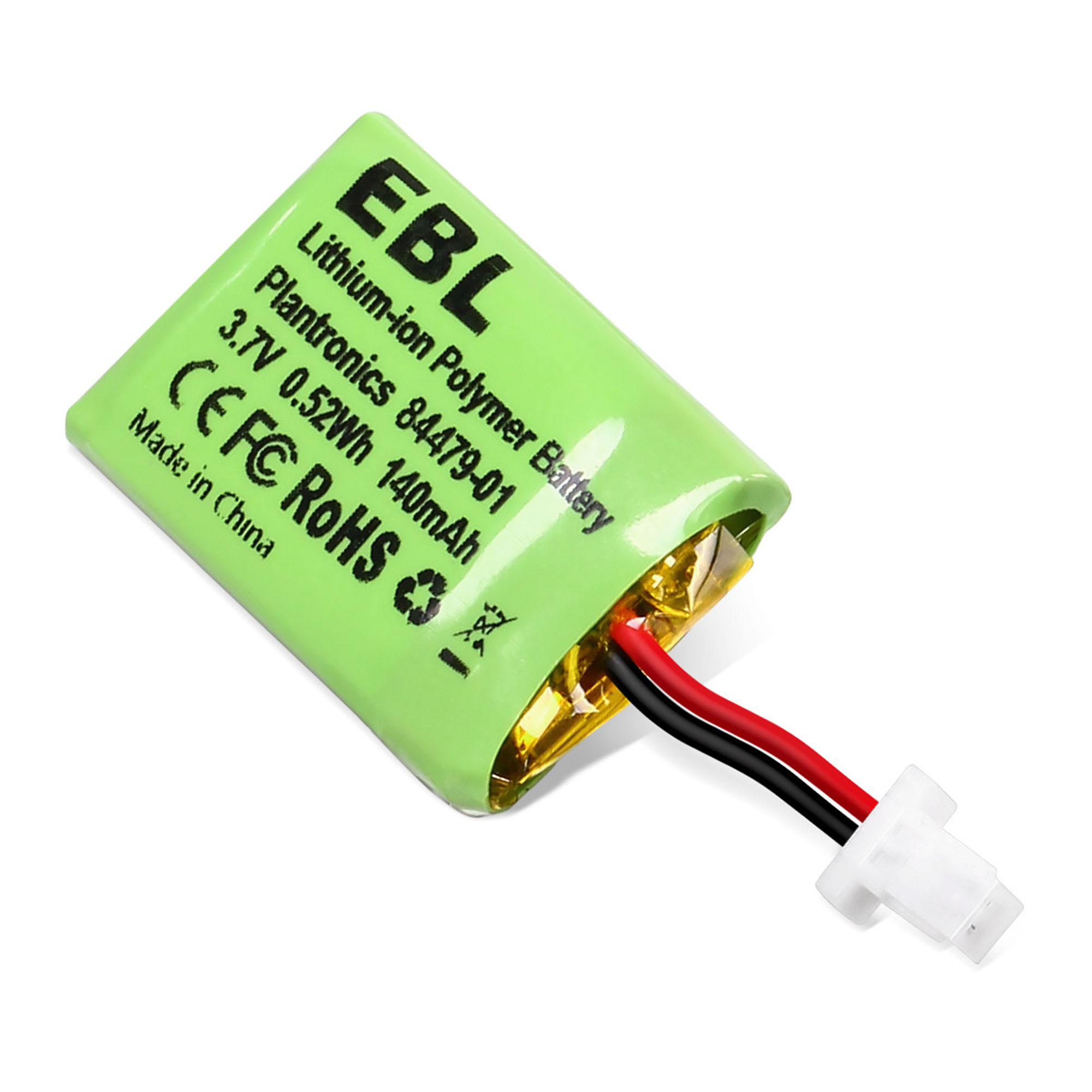 EBL 3.7v 140mAh Replacement Battery for Plantronics CS540, 86180-01, 84479-01, CS540A, CS540, C054 Wireless Headsets Battery