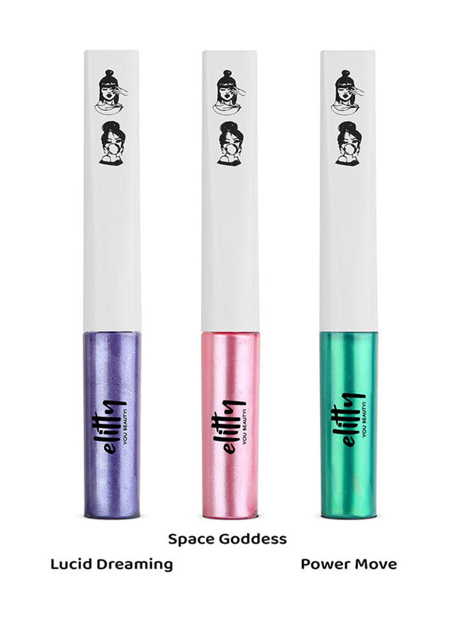 Elitty Eye Gotta Feeling Show Me Shimmer Eyeliner Combo, Pack of 3