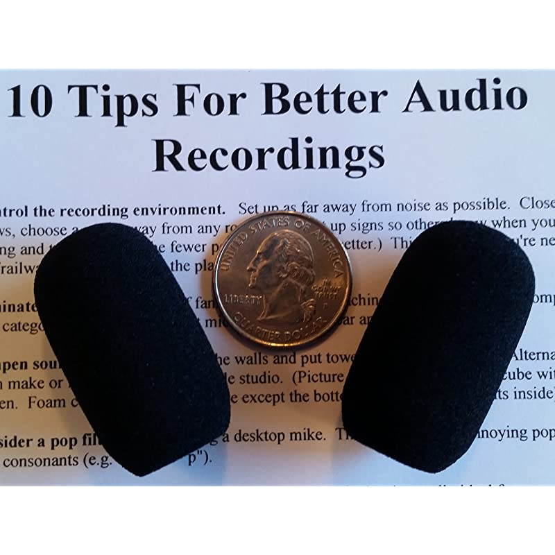 LS35 replacement foam microphone windscreen microphone cover 2pack for use with Lightspeed headsets