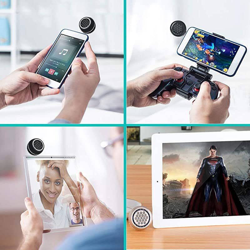 Mini Portable Wireless Speakers 3W Mobile Phone Plug in Speaker Linein Speaker with 35mm Aux Audio Jack Plug in Clear Bass Micro USB Port Audio Dock for iPhoneSmart Phone iPad Computer