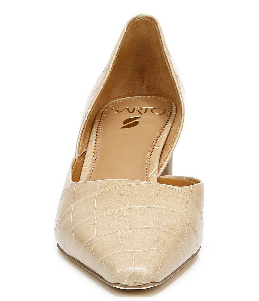 Franco Sarto Rita Croco Leather d'Orsay Pumps