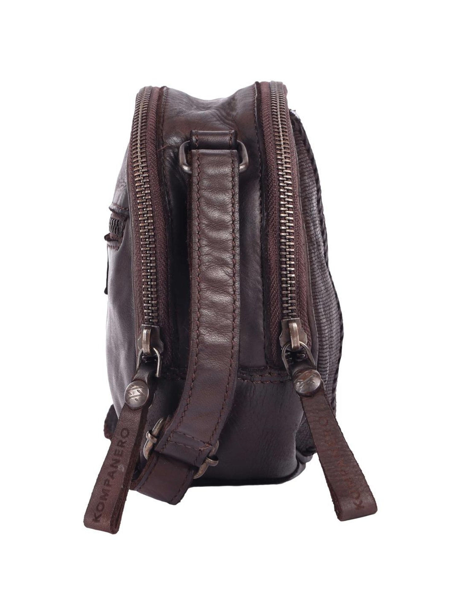 KOMPANERO Estelle Cognac Embellished Medium Sling Handbag