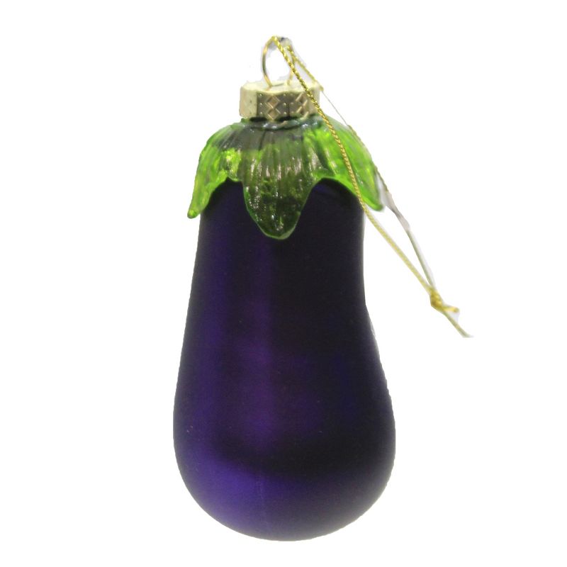 Holiday Ornament 4.0" Nutritious Eggplant Fruit Vegetable Purple Chef  -  Tree Ornaments
