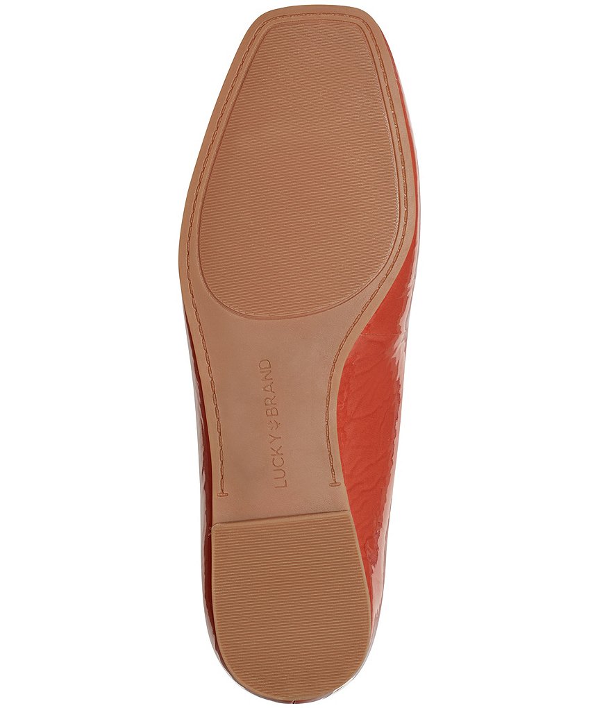 Lucky Brand Dellie Patent Synthetic Leather Flats