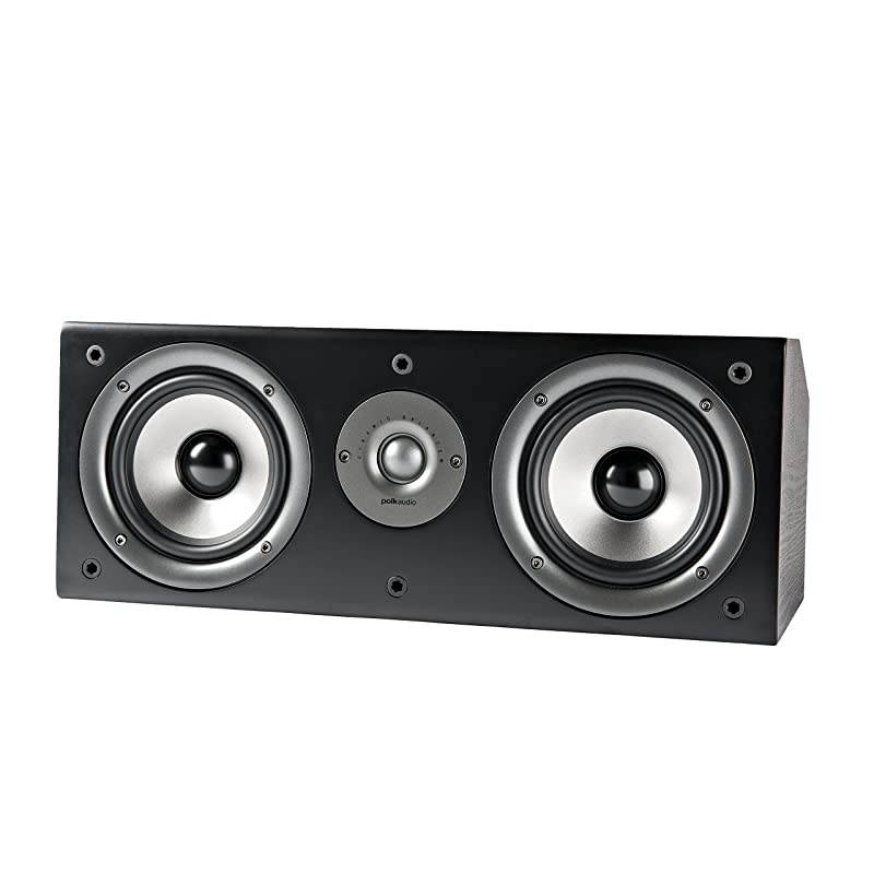 CS1 Series II Center Channel Speaker | Unique Design | Stand Alone or a Complement to Monitor 40 60 and 70 Speakers | Detachable Grille | Black