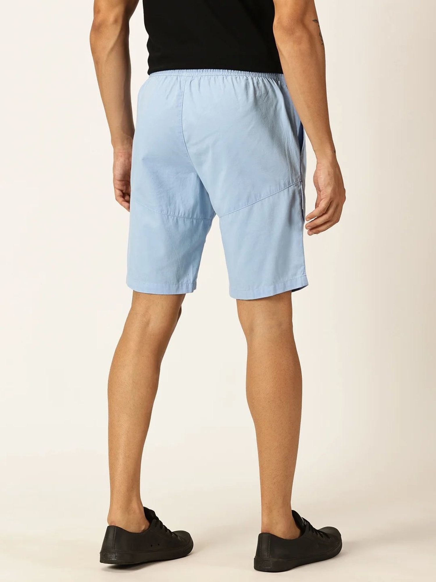 Thomas Scott Sky Blue Regular Fit Shorts
