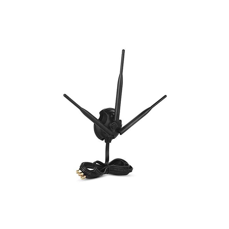Gain Antenna SMA Male Interface with Magnetic Base 24GHz5GHz Dual Band 3 Group 6DB LTE Antenna for Wireless Router Mobile Hotspot Signal Enhancement Amplifier