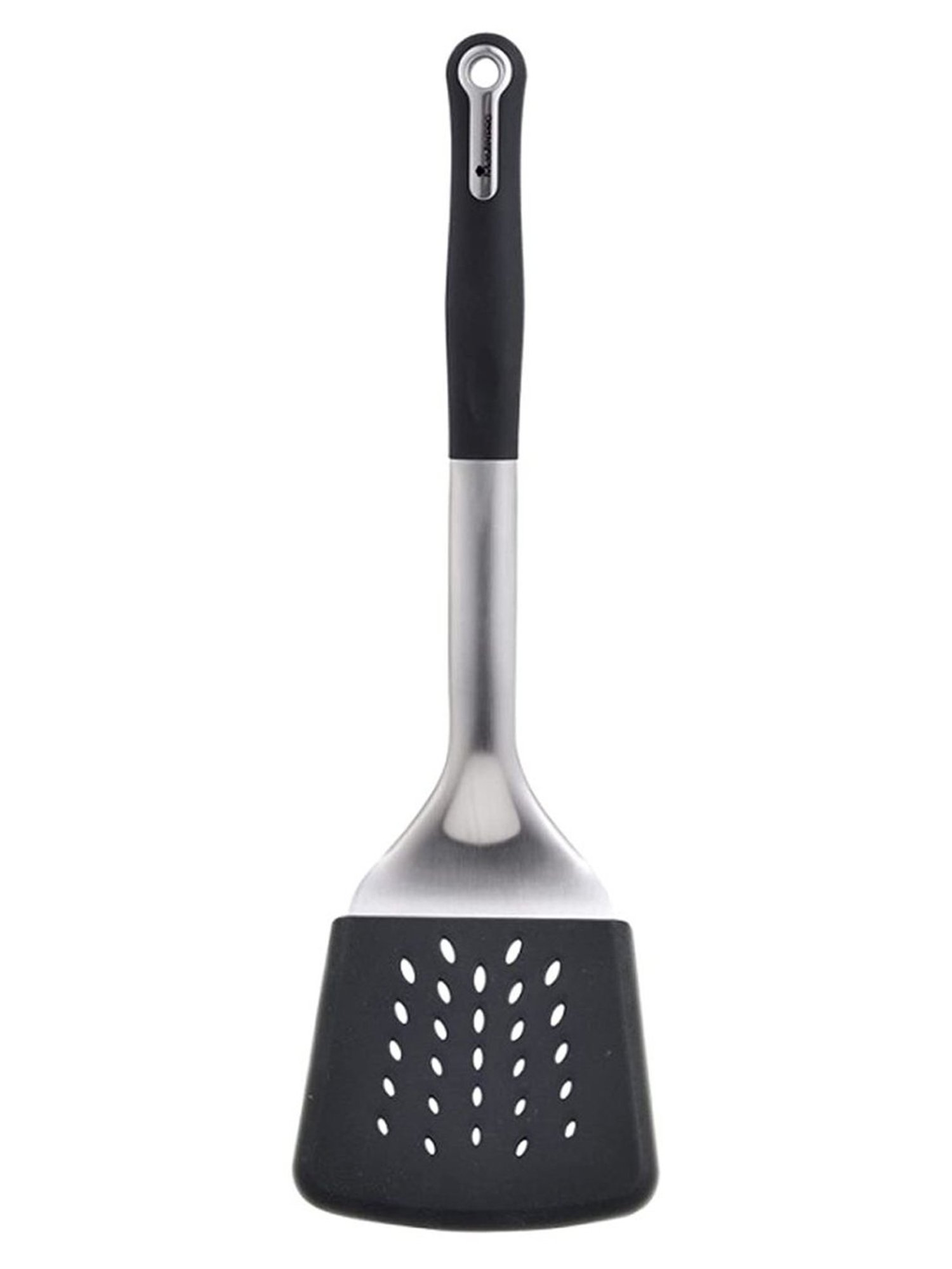 Bergner Silver & Black Stainless Steel Slotted Turner - Set of 1