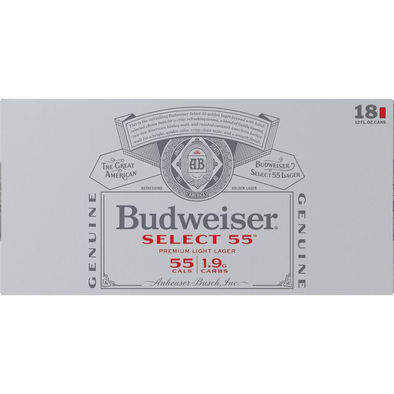 Budweiser Select 55 Beer - 18pk/12 fl oz Cans