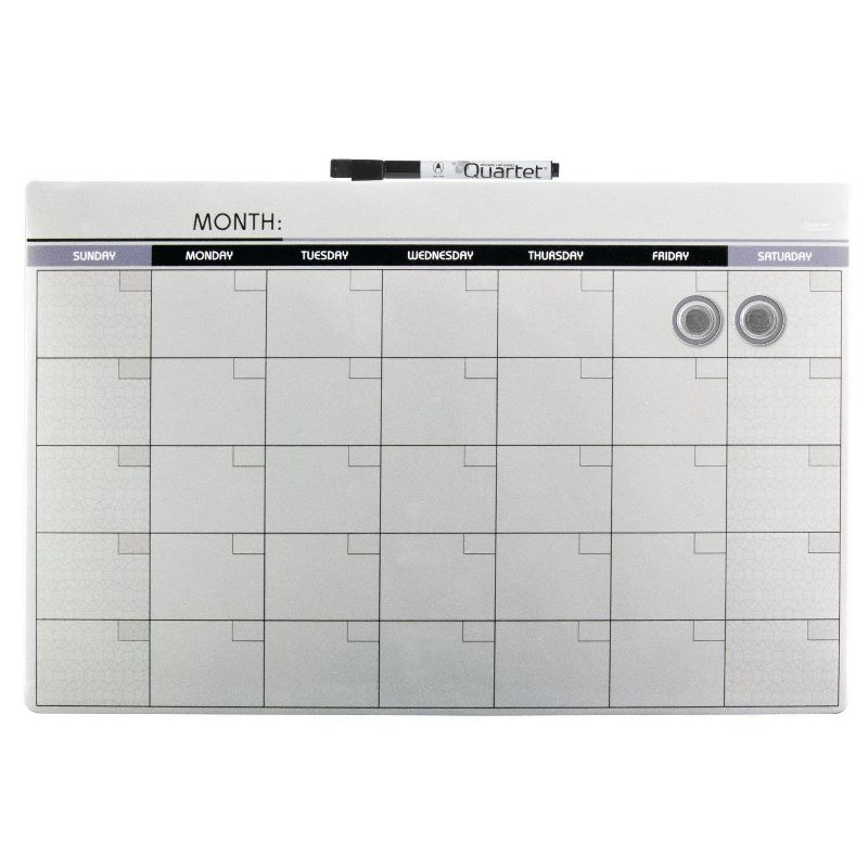 Quartet 11" x 17" Frameless Magnetic Dry Erase Calendar Board