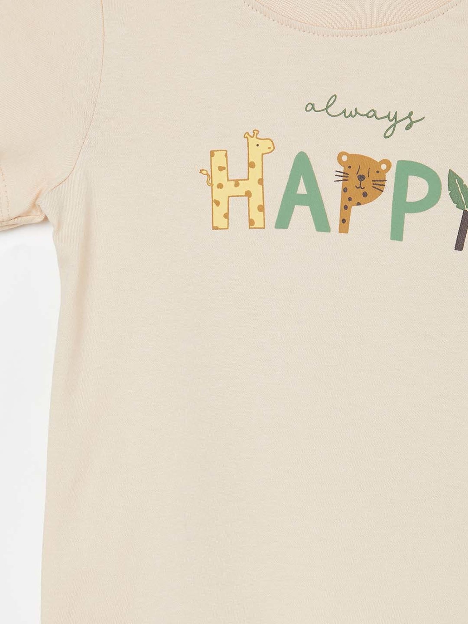 Ed-a-Mamma Baby Green Printed T-Shirt