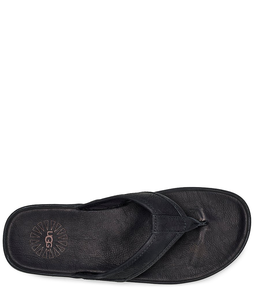 UGG&reg; Men's Seaside Leather Flip Flops