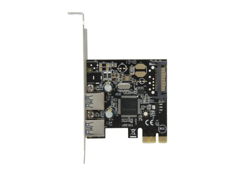 StarTech.com 2 Port PCI Express PCIe SuperSpeed USB 3.0 Controller Card w/ SATA Power Model PEXUSB3S23