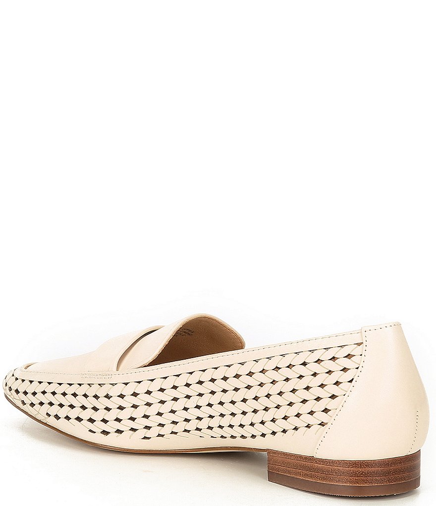 Alex Marie Arlias Perforated Woven Detail Loafers