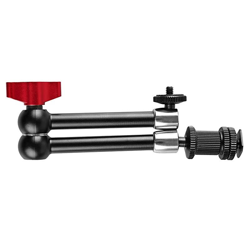 11inch Adjustable Articulating Friction Magic Arm amp Large Super Clamp Compatible with DSLR Camera Rig LED Lights Flash Light LCD Monitor