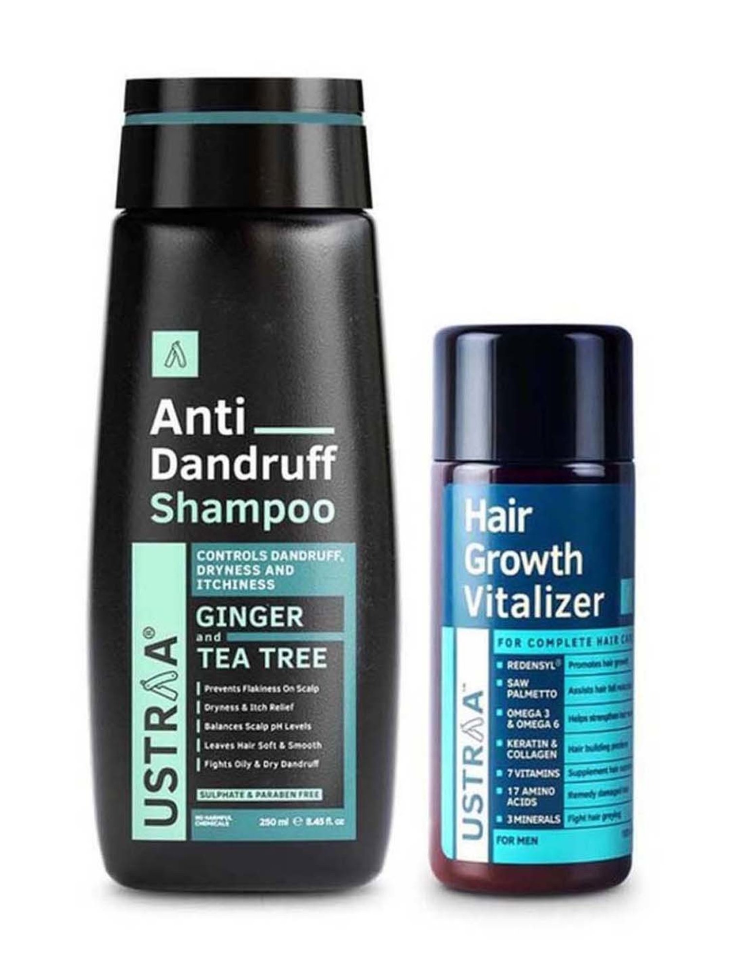 Ustraa Power Face Wash & Hair Growth Vitalizer Combo Set