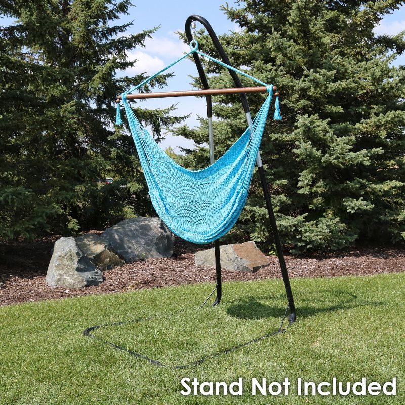 Web Spinner Swing 24" Diameter - Black - Sorbus