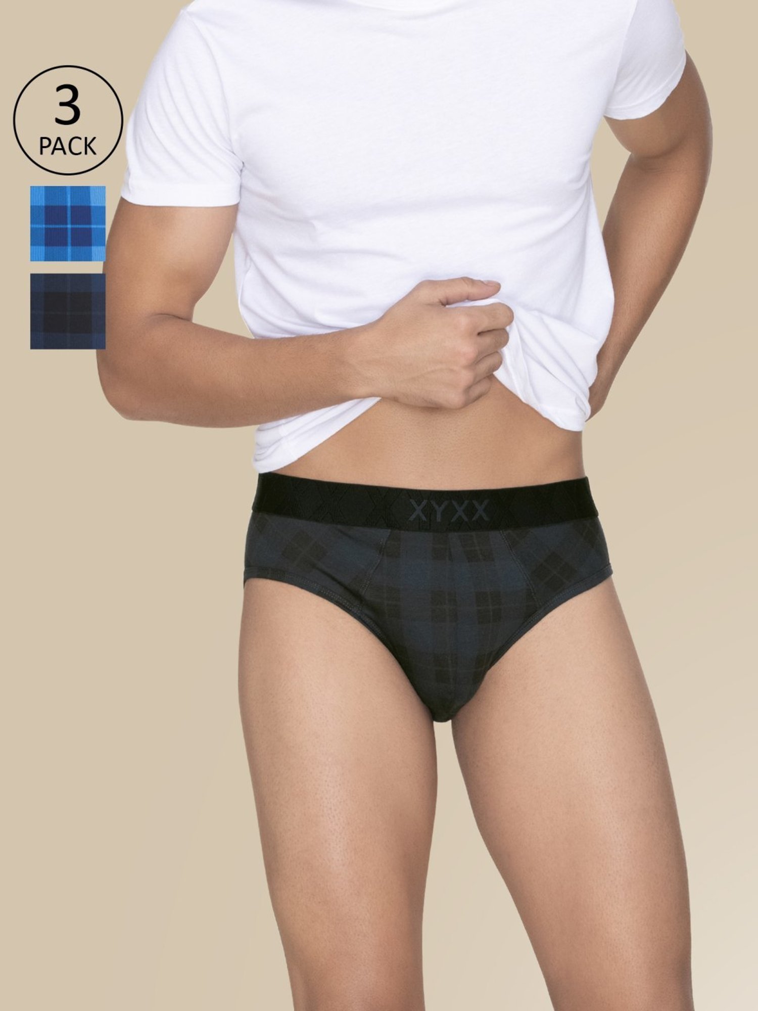 Levi's Grey Cotton Regular Fit Briefs