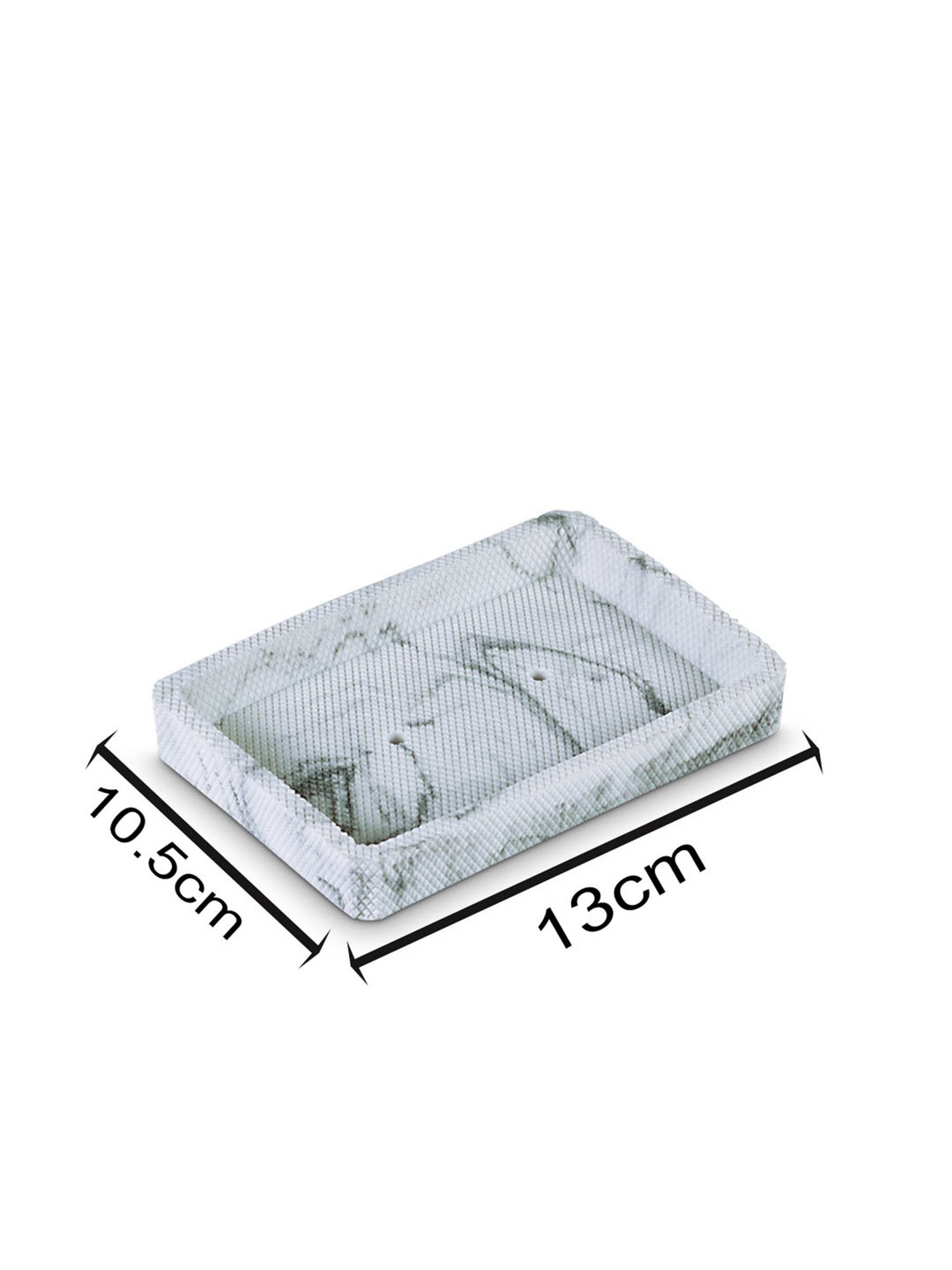 Freelance White Polyresin Set of 1 Soap Dishes