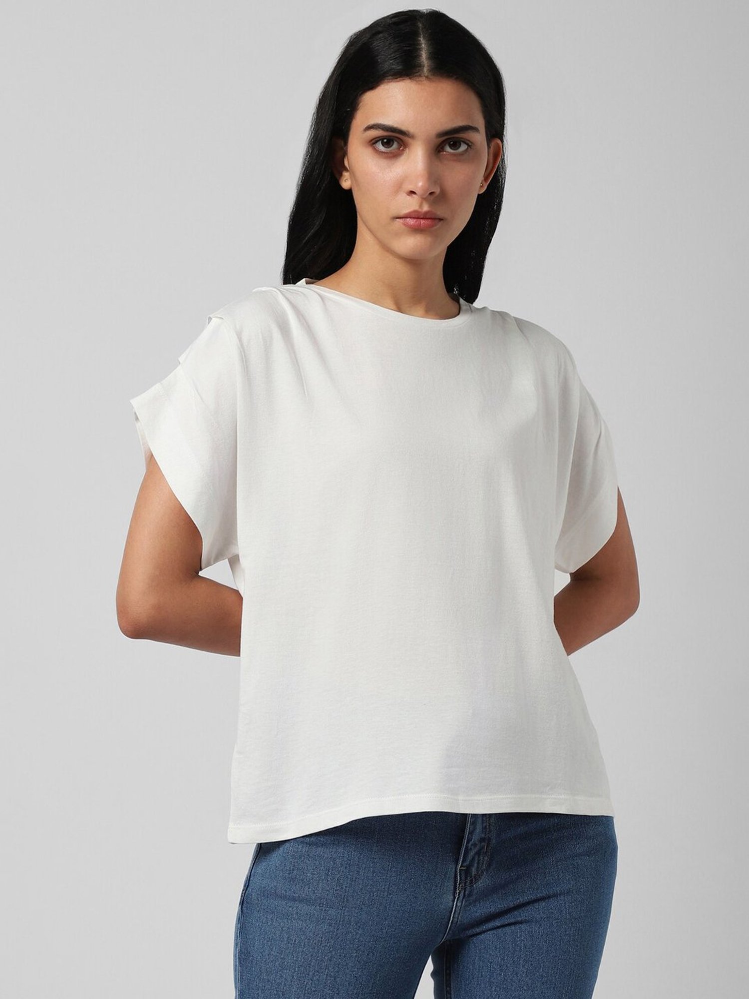 Van Heusen White Regular Fit Top