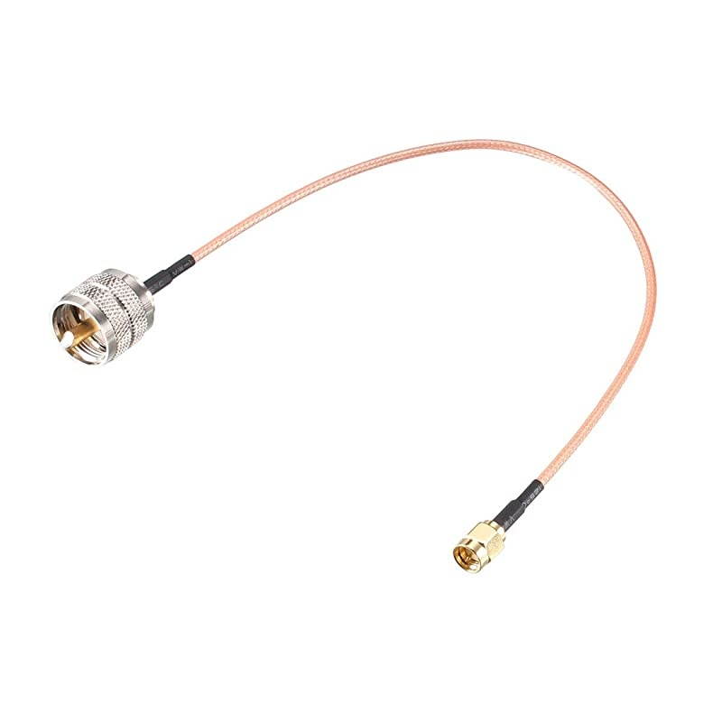 SMA Male to UHF PL259 Male RG316 RF Coaxial Coax Cable 1 ft