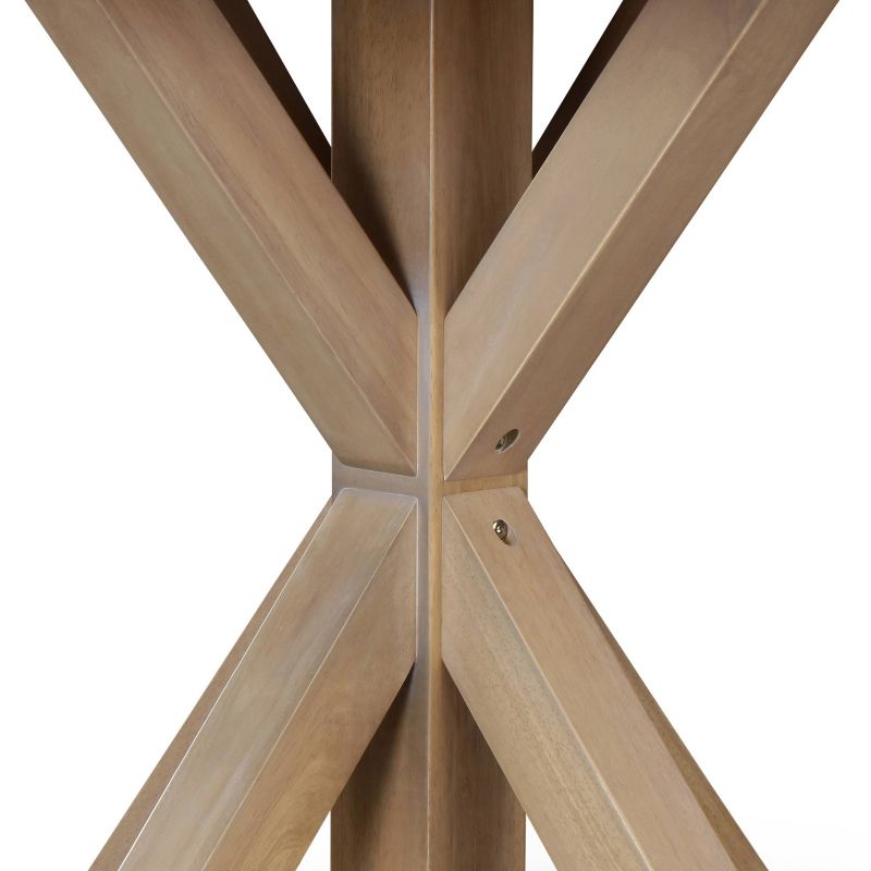 Alfred Round Dining Table Rustic Beige - Finch