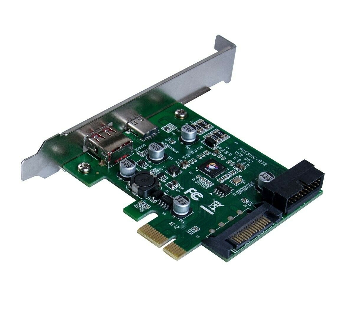SIIG PCIe Express to USB 3.1 USB-C Type C Dual Port Expansion Card Adapter