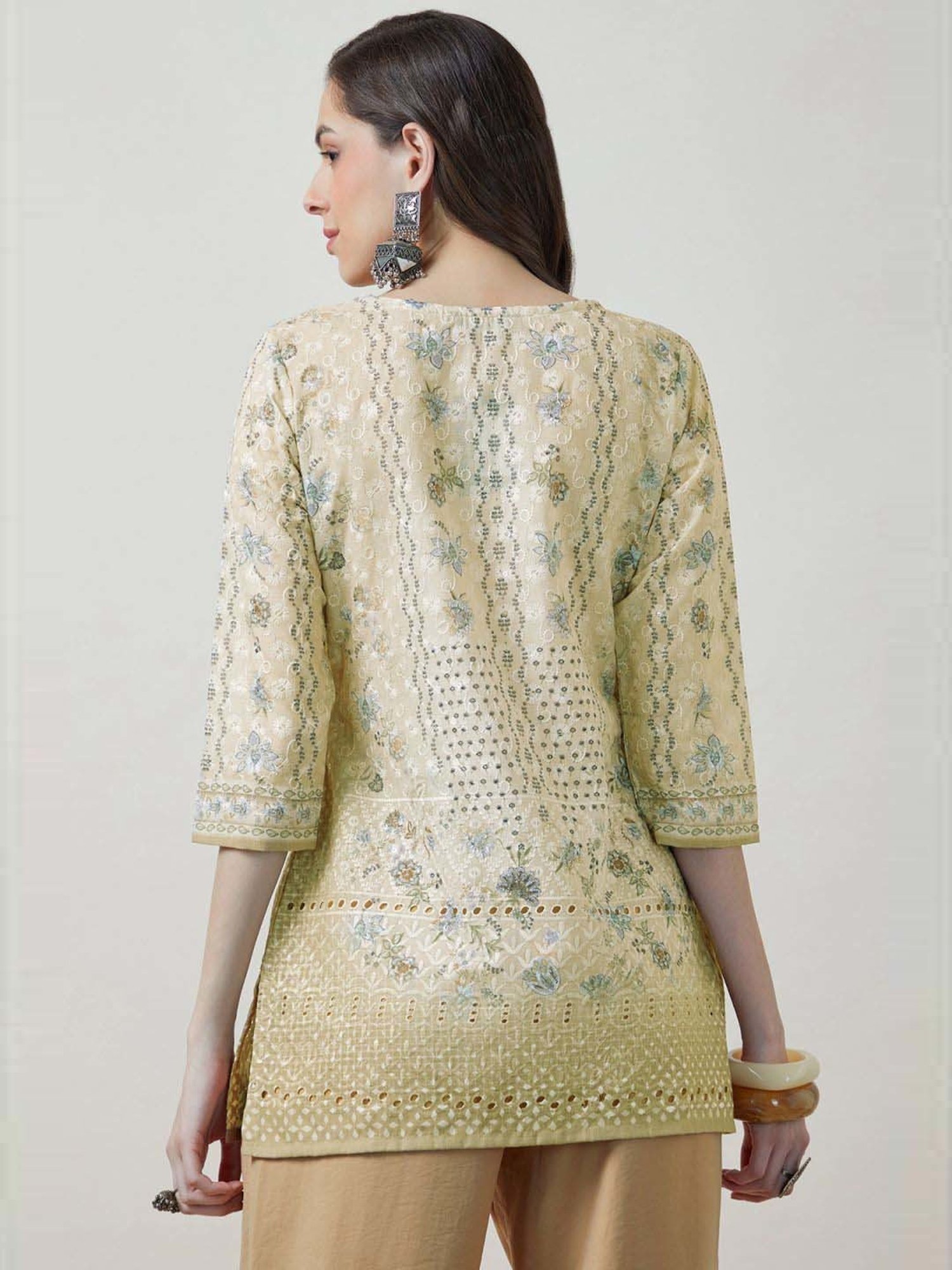 Soch Cream Embroidered Tunic
