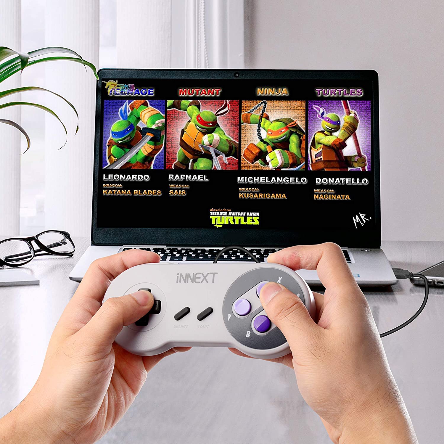 2 Pack SNES Retro USB Controller Gamepad Joystick, USB PC Super Classic Controller Joypad Gamestick for Windows PC MAC Linux Raspberry Pi 3 Sega Genesis Higan