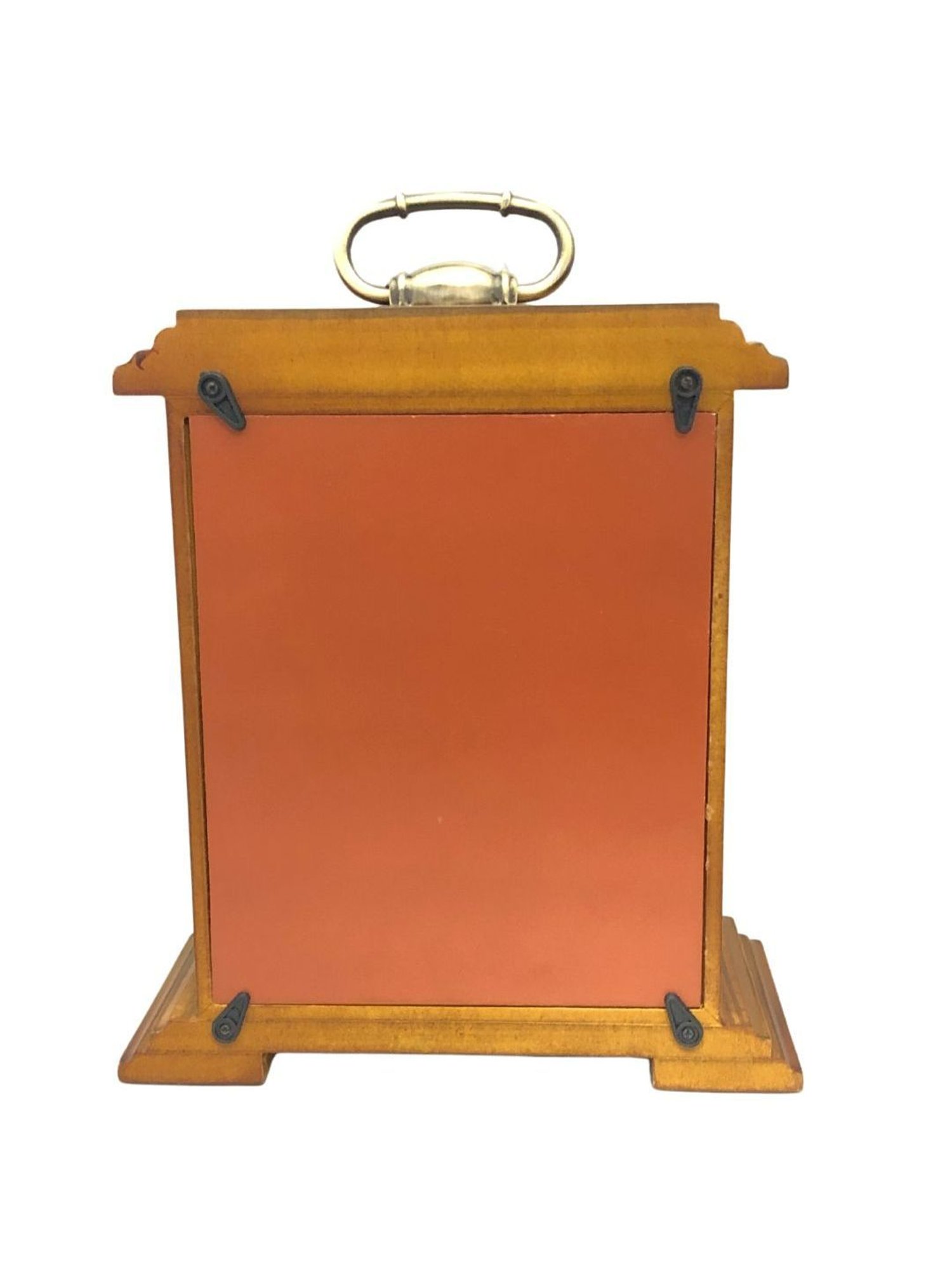 CHRONIKLE Rectangular Brown Wood Table or Desk Clock