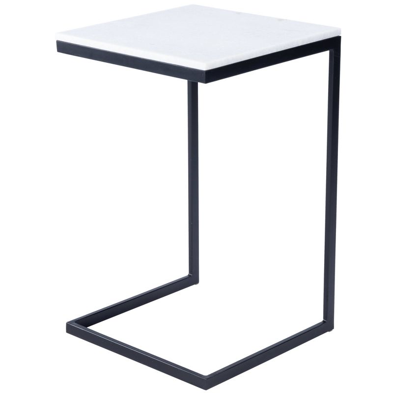 Lawler Metal And Marble End Table Black - Butler Specialty