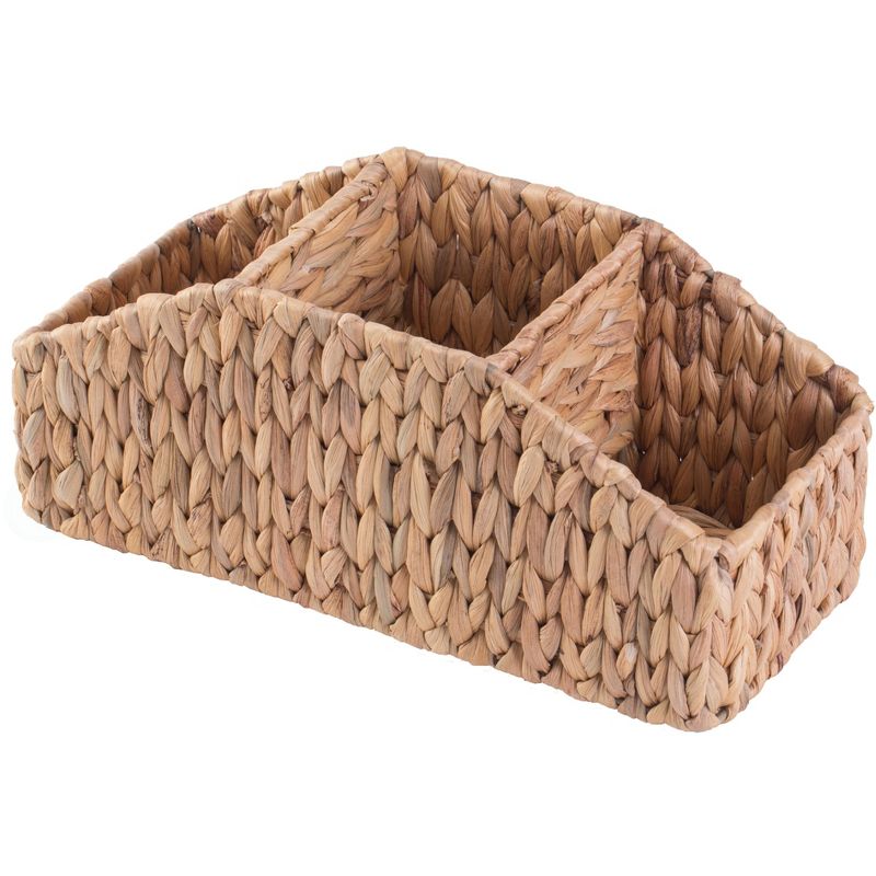 Vintiquewise Natural Water Hyacinth Storage Decorative Desk Organizer Caddy