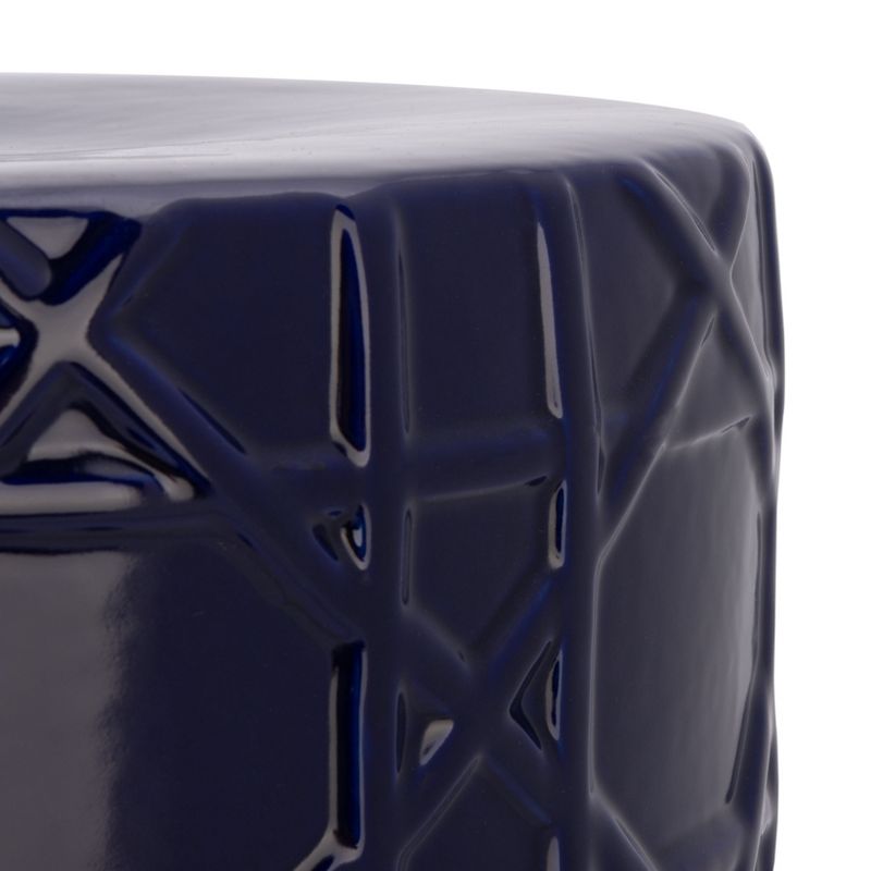 Puma Garden Stool - Navy Blue - Safavieh