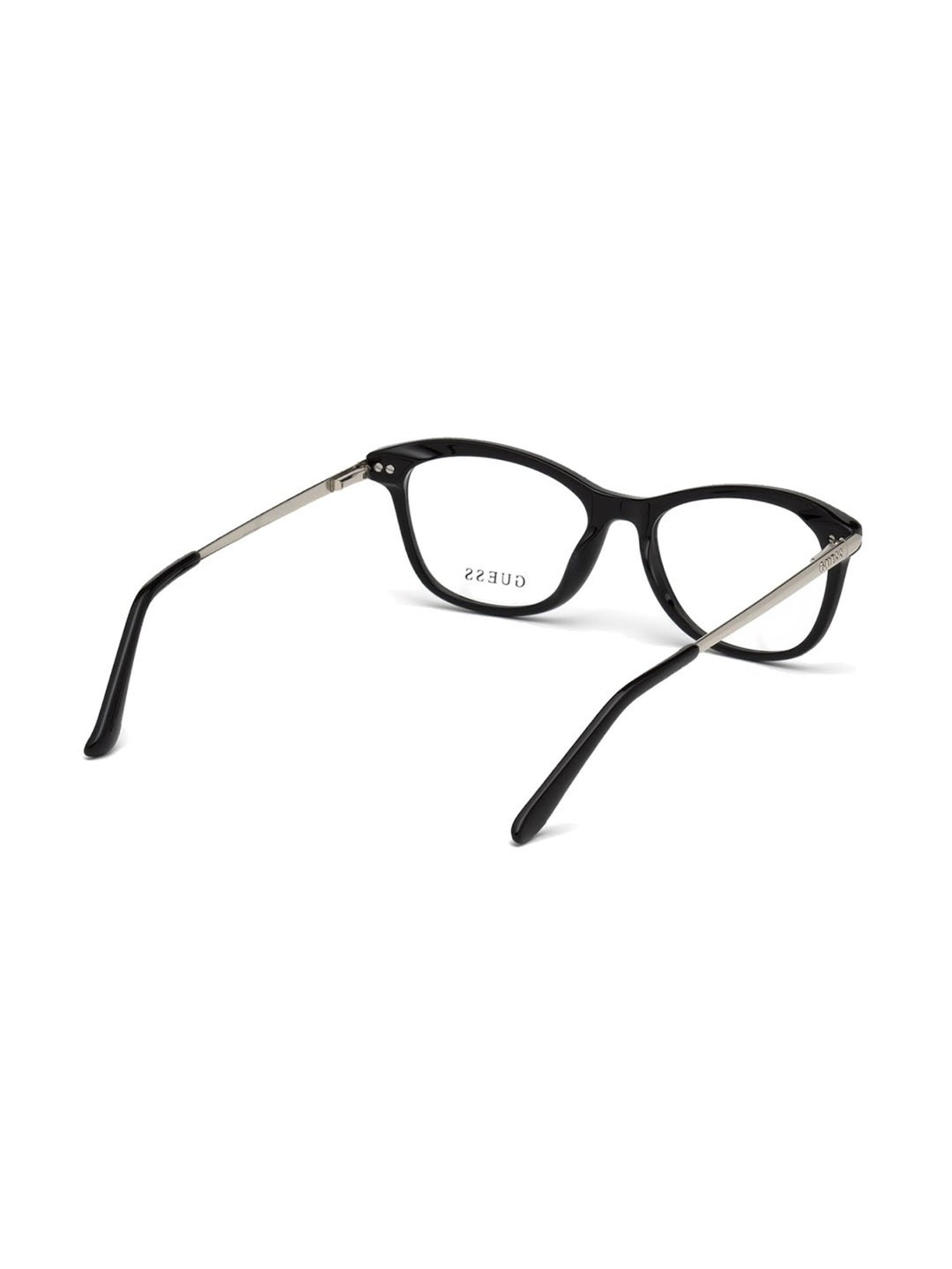 Guess Black Beveled Eye Frames for Women
