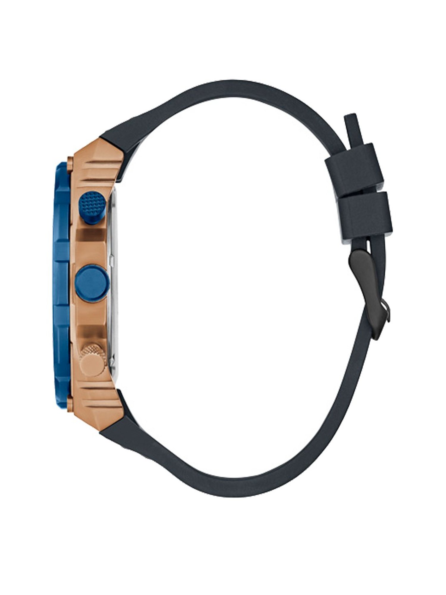 GUESS VENTURE Men Round Rose Gold Tone Dial Analog Watch - GW0326G1