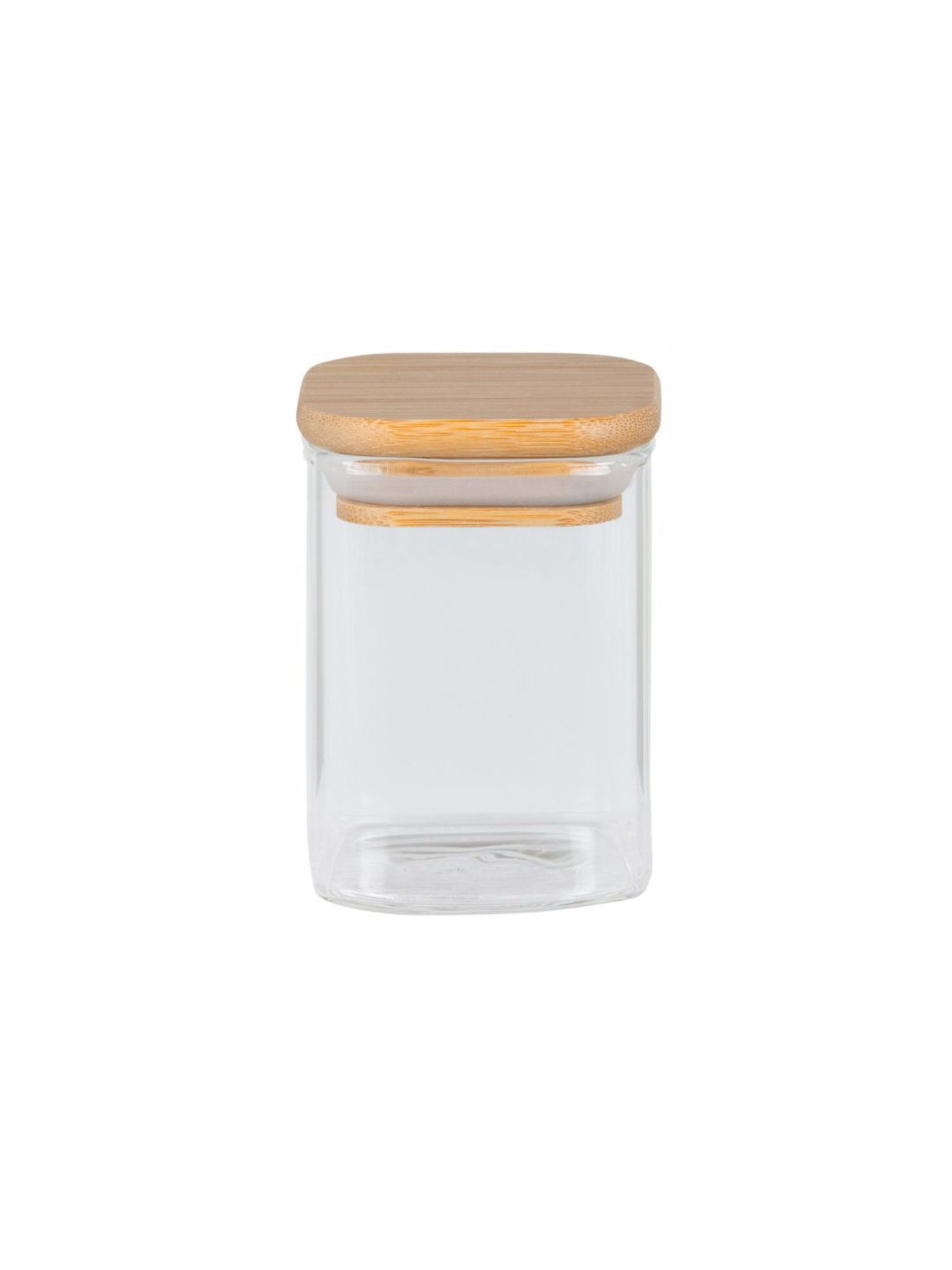 Goodhomes Transparent Glass Storage Jar with Glass Lid - Set of 6 (240ml)
