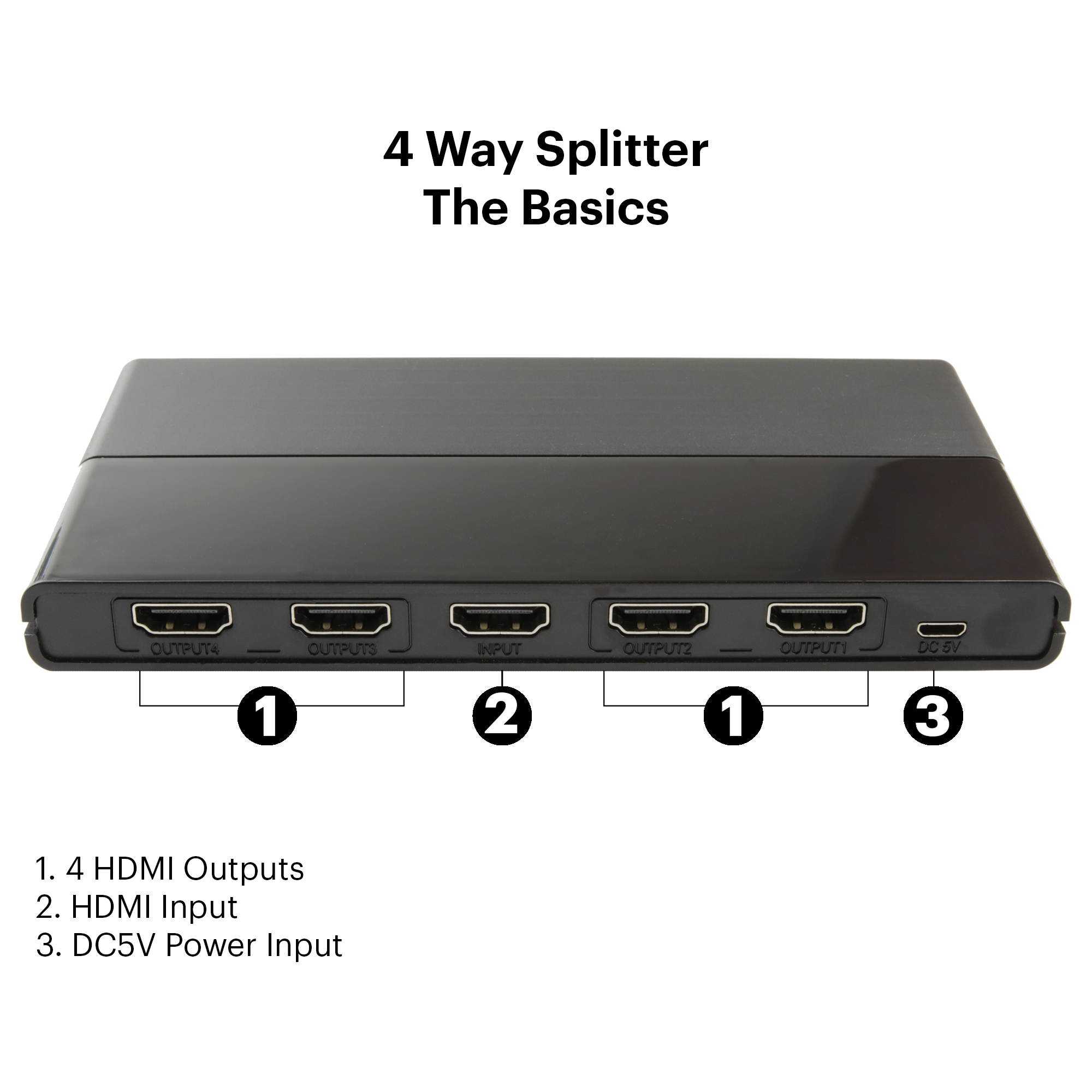 4K HDMI 4-Way Splitter