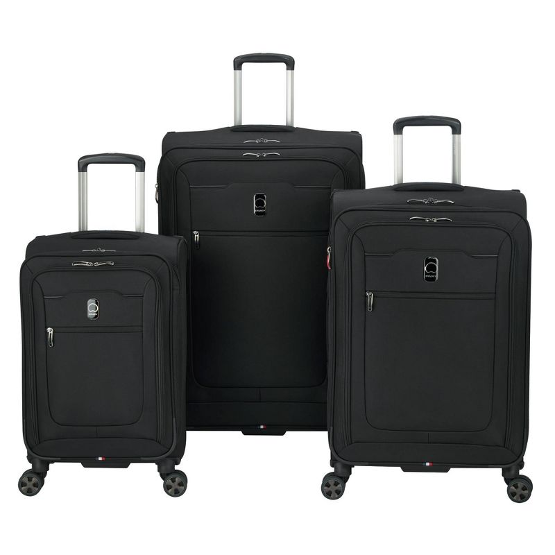 DELSEY Paris Hyperglide 3pc Luggage Set - Black