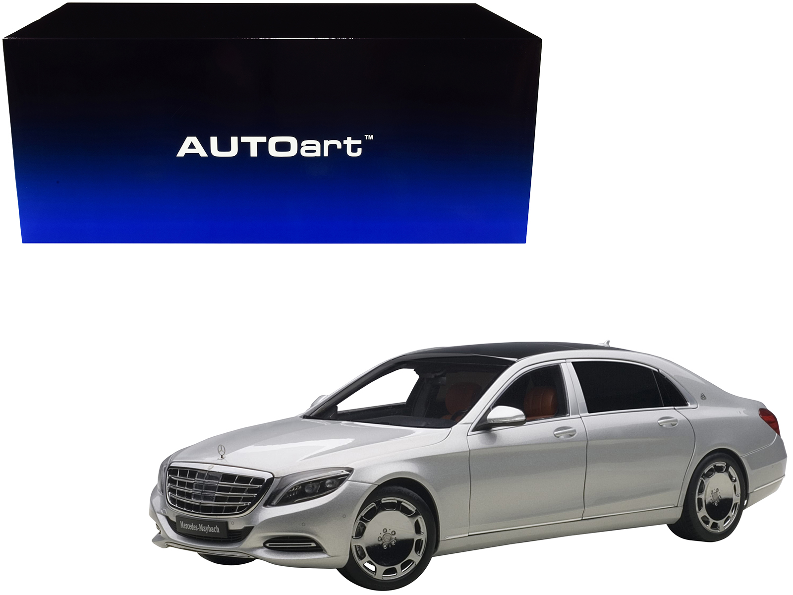 Mercedes Maybach S Class S600 Silver 1/18 Model Car by Autoart