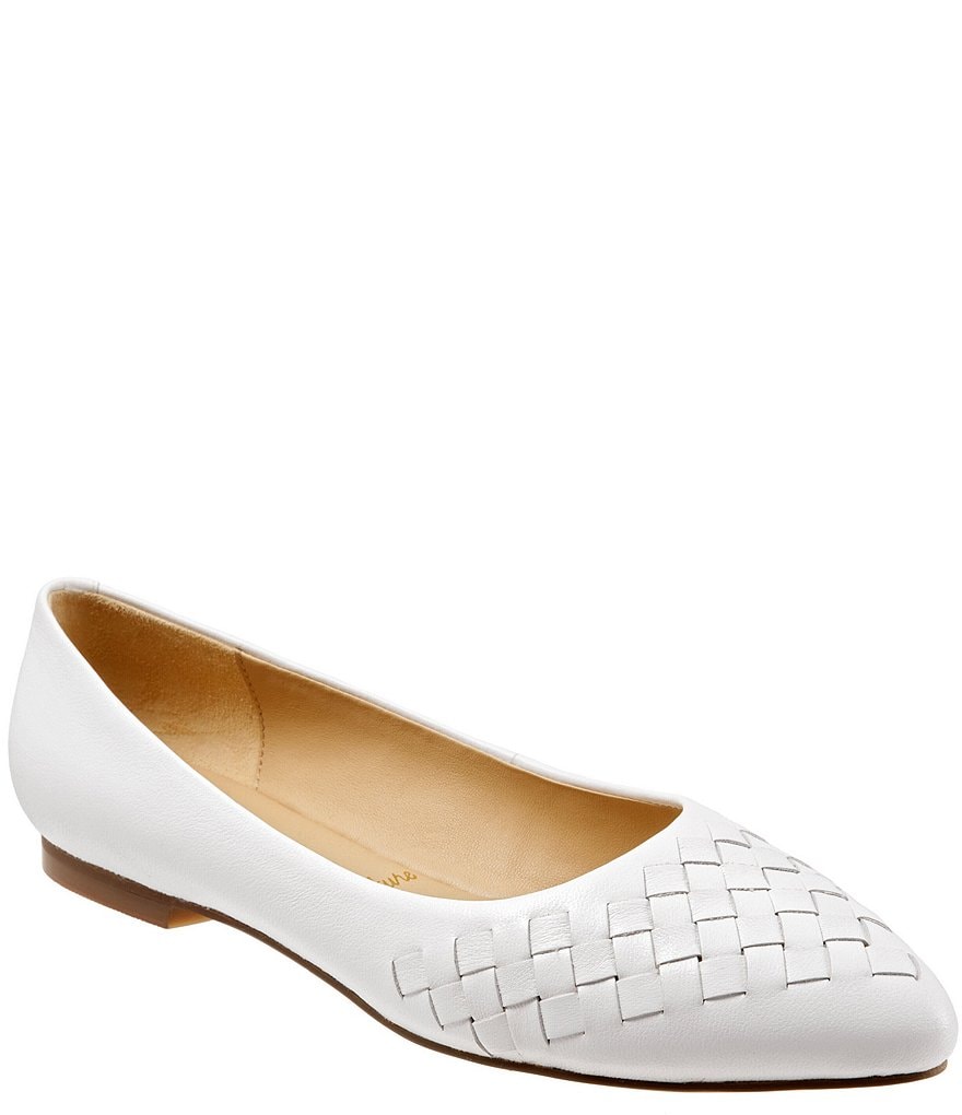 Trotters Estee Woven Leather Flats